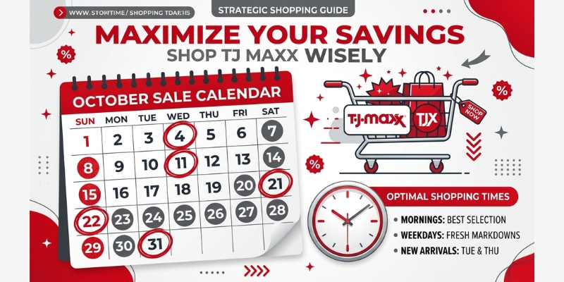 A calendar marked with sale dates and a shopping cart icon.